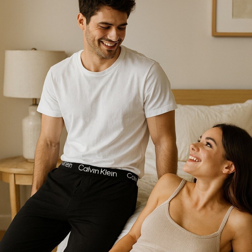 Calvin Klein Sleep Pants Ultra Soft Modal in Black size small $45 price tag NWT
